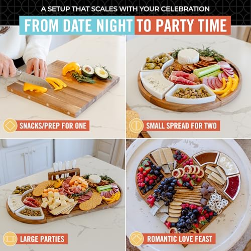 Elite Snacker Large Charcuterie Board Set (10 Count)