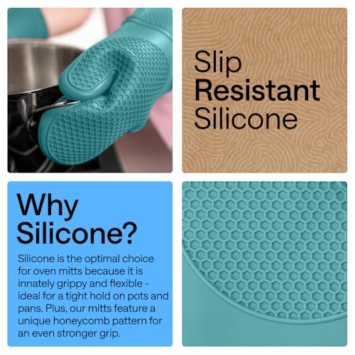 Silicone Oven Mitts (2 Count)