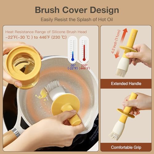 Oil Dispenser with Brush for Kitchen
