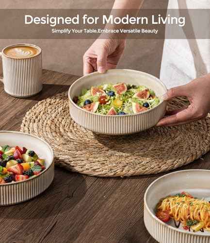 7.5 Inch Pasta Bowls Set of 6 (6 Count)
