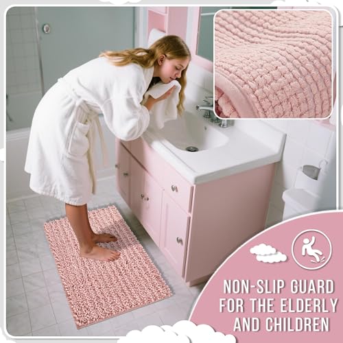 Large Bathroom Rugs Non Slip Washable 36x24 Inch (6.0333 Sq Ft)