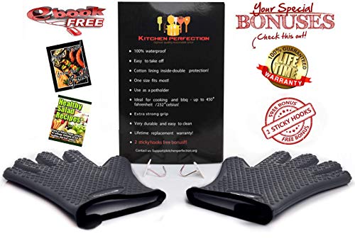 S Silicone Smoker BBQ Gloves (2 Count)