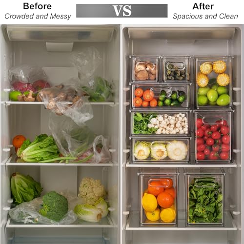 Clear Stackable Storage Drawers