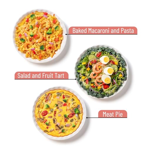 BTaT Ceramic Pie Pan for Baking (4 Count)