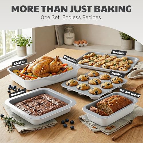 6 Pc Stackable Baking Pans Set (6 Count)