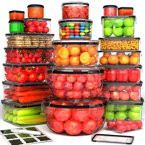 44 Pcs Food Storage Containers with Lids Airtight (44 Count)