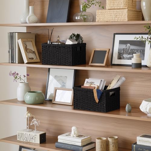 Wicker Storage Baskets for Organizing (2 Count)