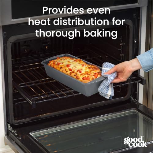 Set of 2 Extra Large 13" x 5" Nonstick Steel Bread Loaf Pans (2 Count)