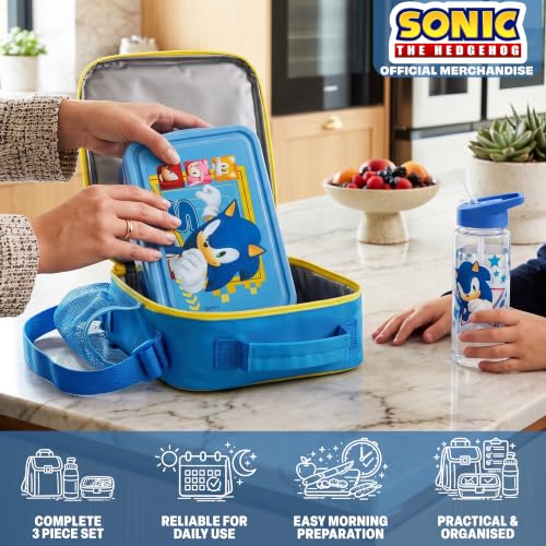 Sonic the Hedgehog Boys Lunch Box 3Pc Set (3 Count)
