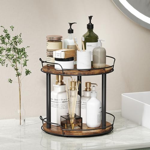 10'' Wood Lazy Susan Turntable Organizer for Cabinet