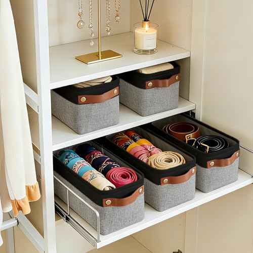 Small Fabric Storage Baskets (4 Count)