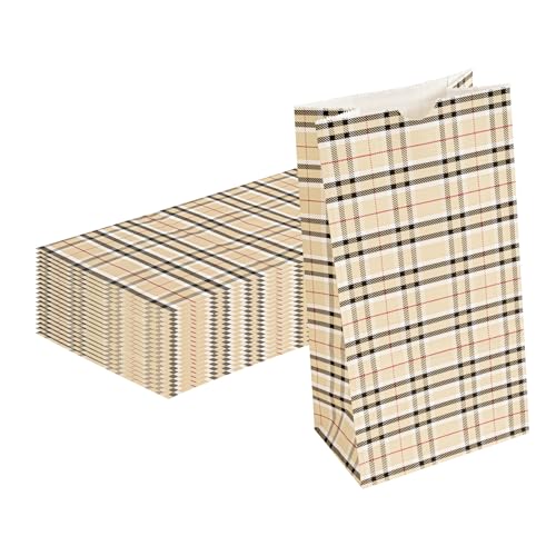 Paper Plaid Bag (100 Count)