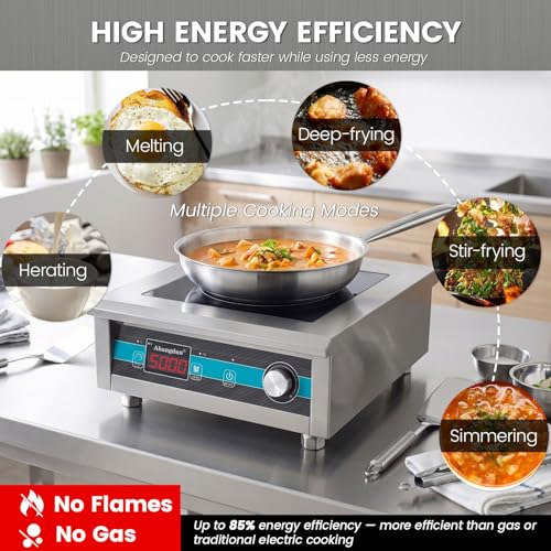5000W Commercial Induction Cooktop