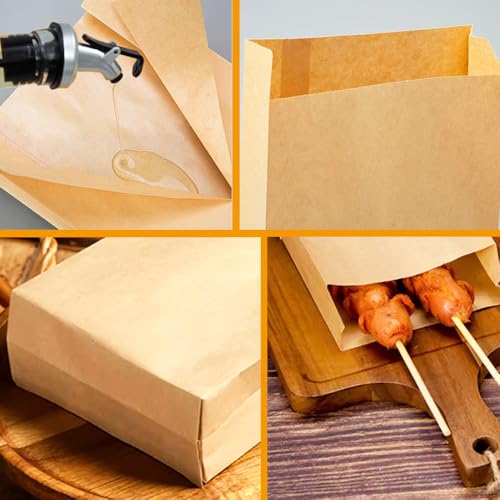 Sandwich Bags 6 x 9.5 x 1.6inch for Business Bakery (50 Count)