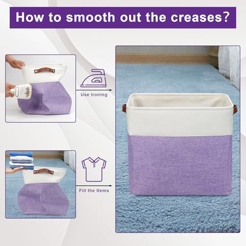 Large Fabric Storage Baskets (3 Count)
