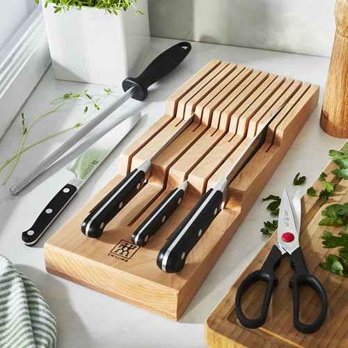 12 Slot In Drawer Knife Block
