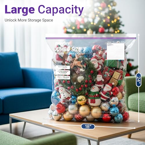 5 Gallon Extra Large Storage Bags (50 Count)