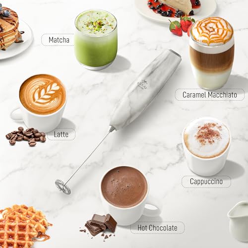 Zulay Powerful Milk Frother for Coffee with Upgraded Titanium Motor