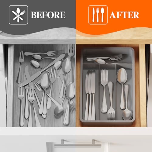 Silverware Drawer Organizer Tray