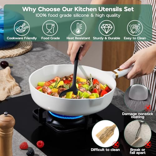 Silicone Cooking Utensils Set
