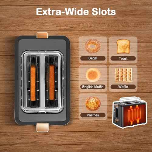 Toaster 2 Slice Stainless Steel Body Timer
