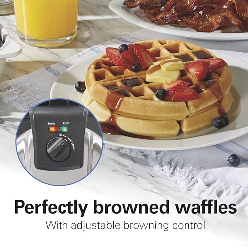 26031 Belgian Waffle Maker with Removable Non