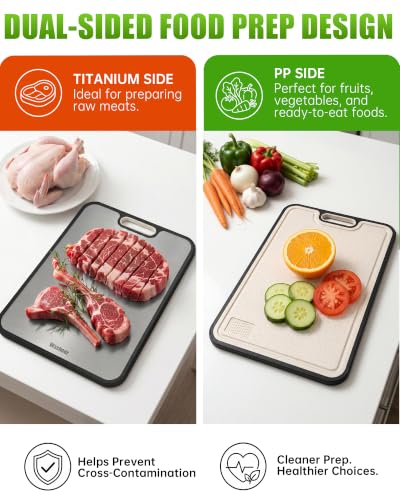 Non Toxic Titanium Cutting Board for Kitchen
