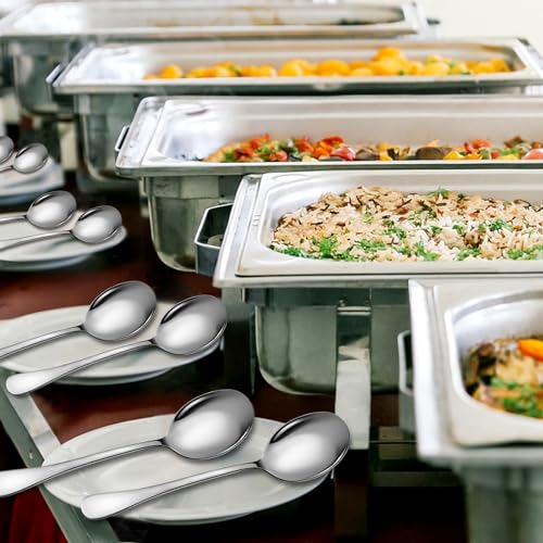 Stainless Steel Serving Spoons Set (8 Count)