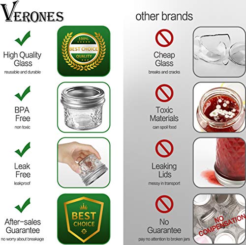 40 PACK Mason Jars (40 Count)