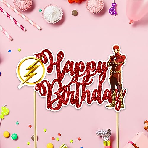 Flsh Happy Birthday Cake Topper