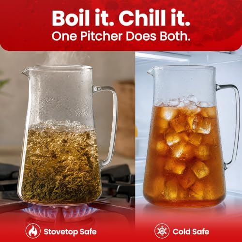 Large Glass Pitcher With Spout