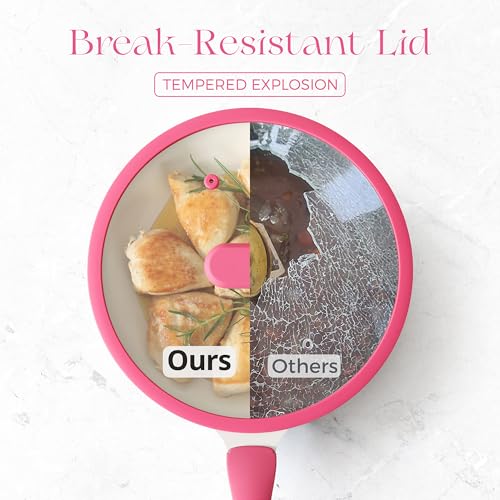 Nonstick Ceramic Frying Pan with Lid