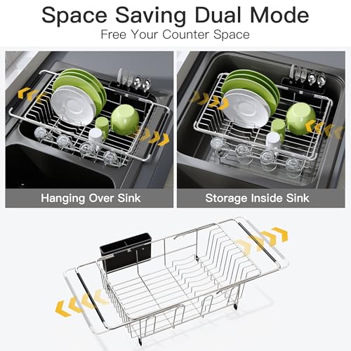 Dish Drying Rack in Sink