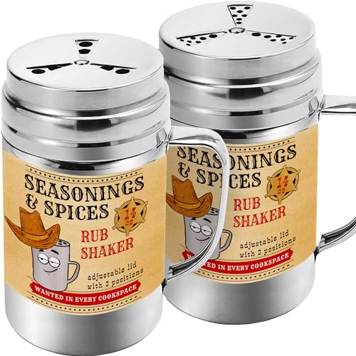Pack of 2] 14 oz Seasonings Spice Shakers (2 Count)