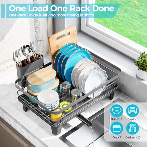 Urakify Dish Drying Rack for Kitchen Counter
