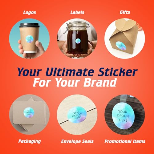 Custom Vinyl Stickers Your Image (100 Count)