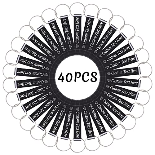 40PCS Personalized Bottle Opener Keychain Bulk Custom Beer Bottle Opener with Logo Text Engraved Wedding Bottle Opener Favors Customized Gifts for Guests Baby Shower Birthday Party (40 Count)