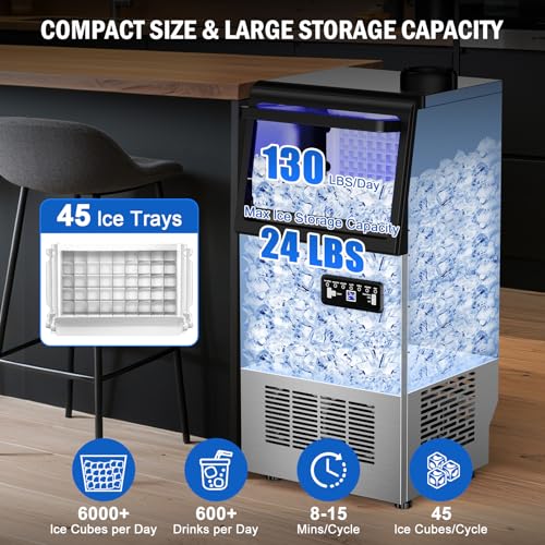 Commercial Ice Maker Machine 130 LBS