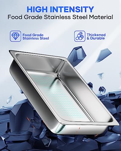 Stainless Steel Steam Table Hotel Pan Set 1 (6 Count)