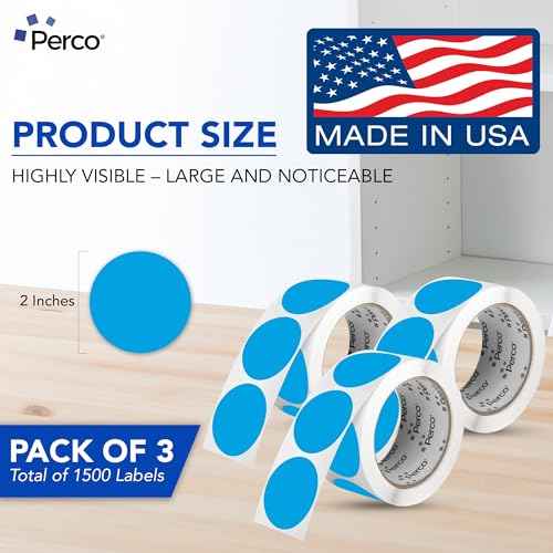 Light Blue Perforated Round Circle Dot Sticker 2 (3 Count)