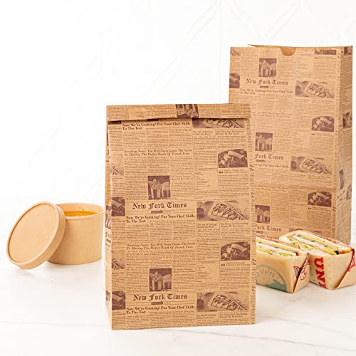 Kraft Paper Newsprint Bag (100 Count)