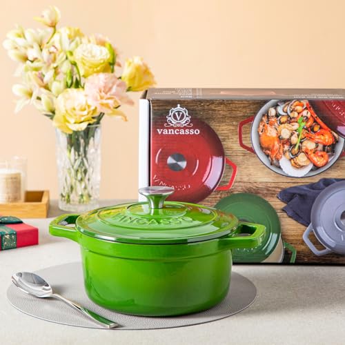 2.5 Qt Enameled Cast Iron Dutch Oven with Lid