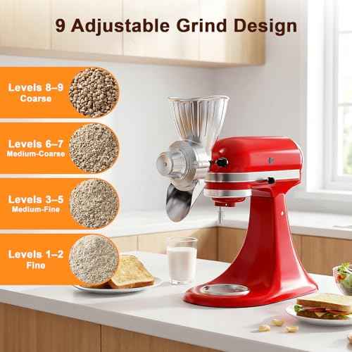 Grain Mill Attachment for KitchenAid