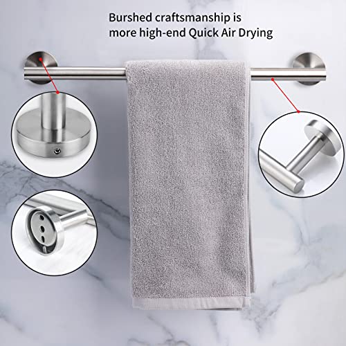 2 Pieces Brushed Nickel Bathroom Towel Bar