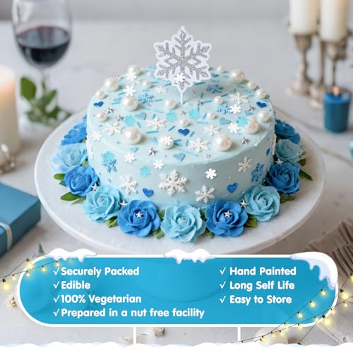 Edible Snowflake Sprinkles (4.5 Ounce)