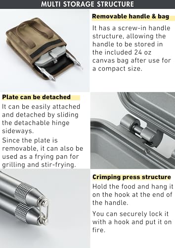 Sandwich Maker Hot Sand Single Burner Gas Fire Open Fire Compact Aluminum TT