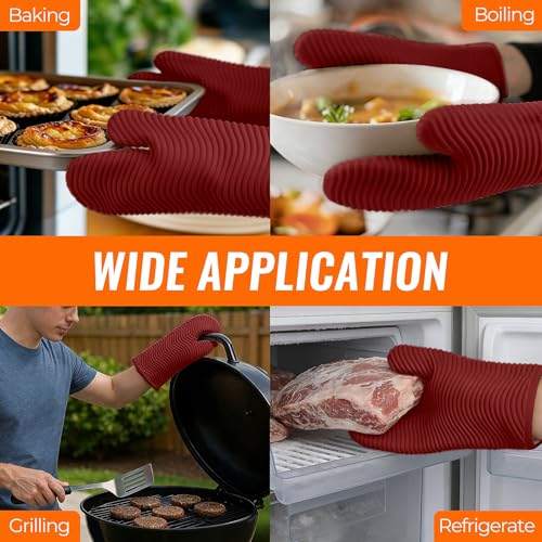 Silicone Oven Mitts (2 Count)