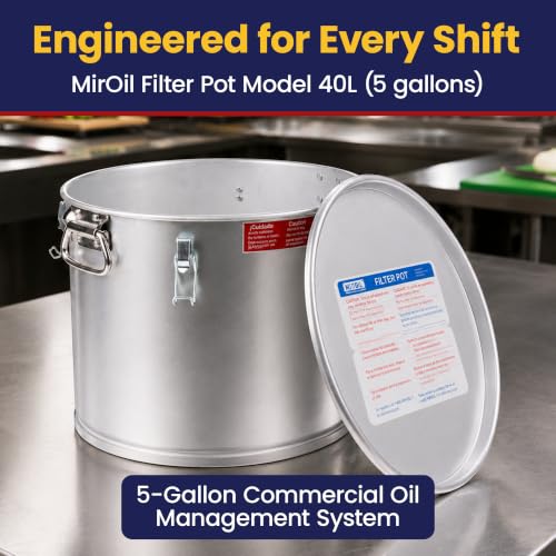 5 Gallon Oil Grease Bucket & Filter Pot