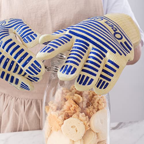 Heat Resistant Oven Gloves with Fingers (9 Ounce)