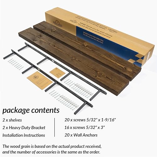 Floating Shelves 60 inch Long 8 "deep Set of 2 (2 Count)